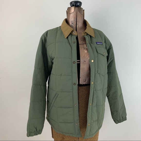 Patagonia Jackets & Blazers - NWT Patagonia Children’s XL Quilted Snap Front Shacket in Industrial Green